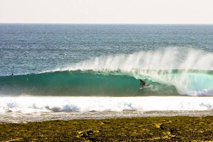 Surfing Rote Island