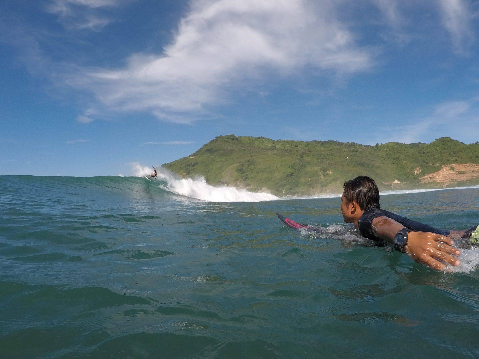 Surfing Lombok