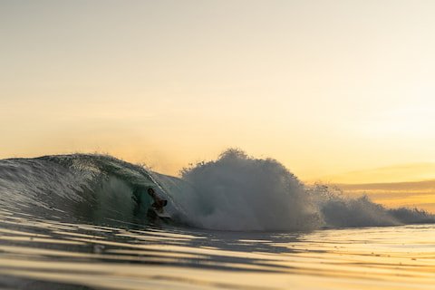 Crashing Wave Sunrise at Sumatra Surf Retreat